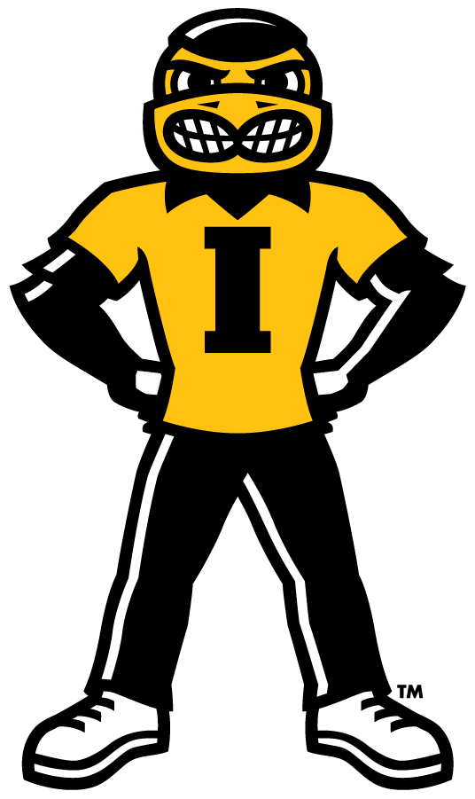 Iowa Hawkeyes 2013-Pres Mascot Logo v3 iron on transfers for T-shirts